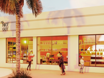 The proposed restaurant on Lincoln Road.